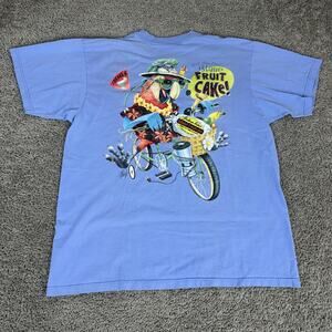 VTG Caribbean Soul Shirt Mens XL 2001 Parrot Island Fruit Cake Graphic Tee Top